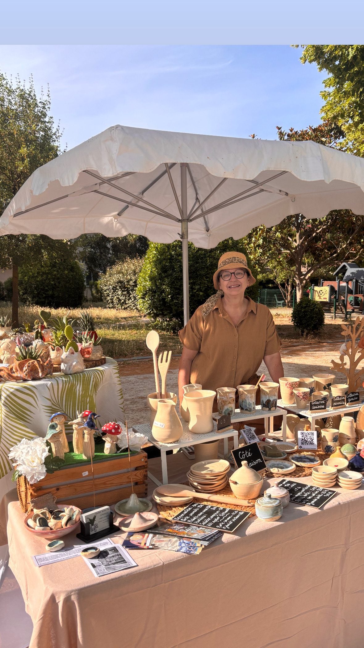 Anne sur le marché de Clapiers
